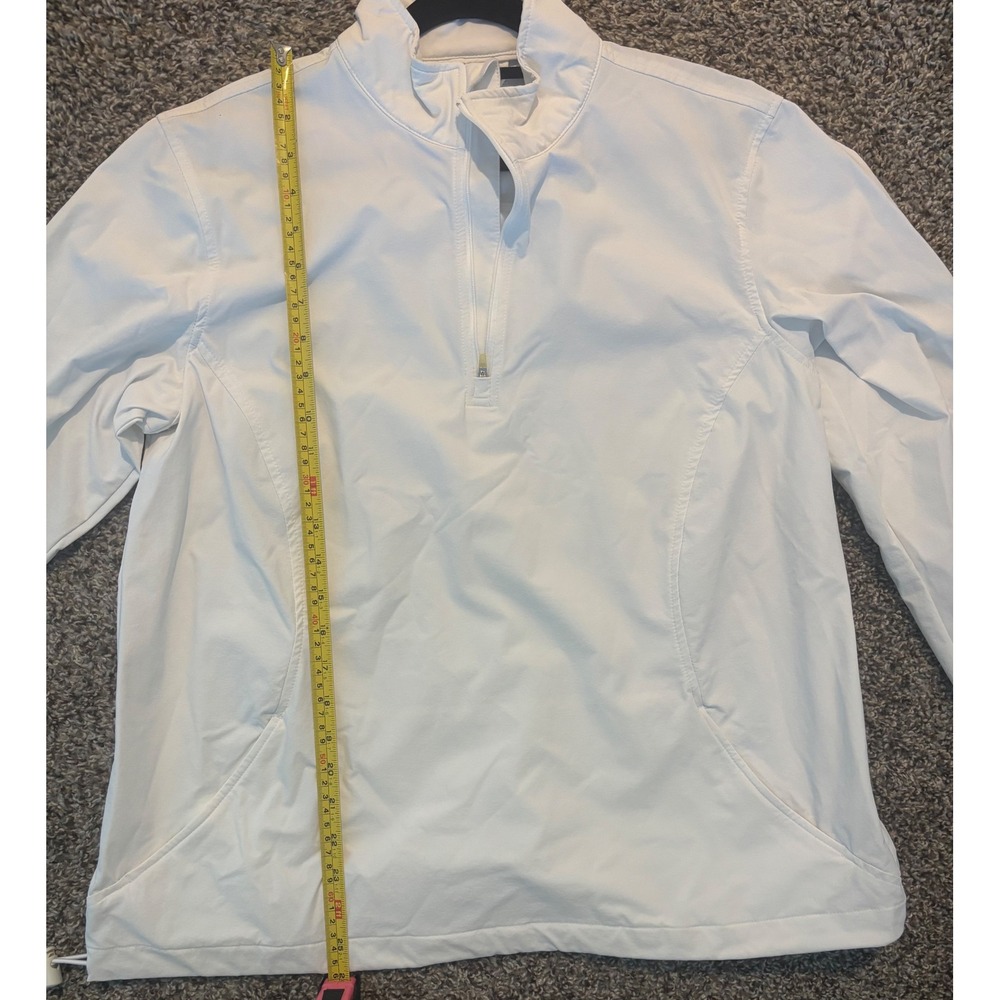 Lady Hagen Womens White Quarter Zip Golf Pullover Jacket XL Mock Neck Activewear - Picture 5 of 5